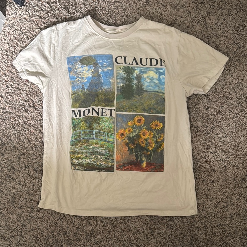 Chemistry Blue and Cream Graphic T-Shirt Relaxed Fit